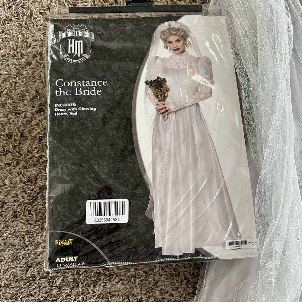 GUC Haunted Mansion Constance the Bride Costume with Veil Small